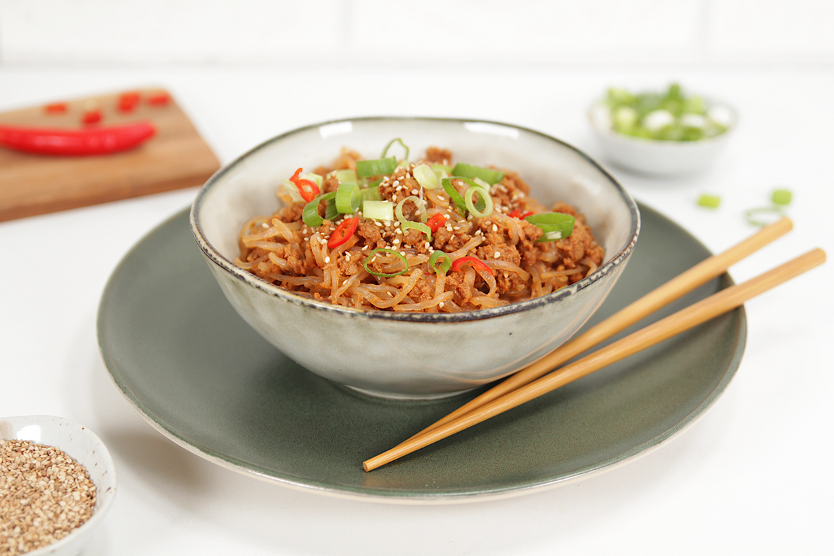 Dan Dan Noodles mit Shileo Linguine