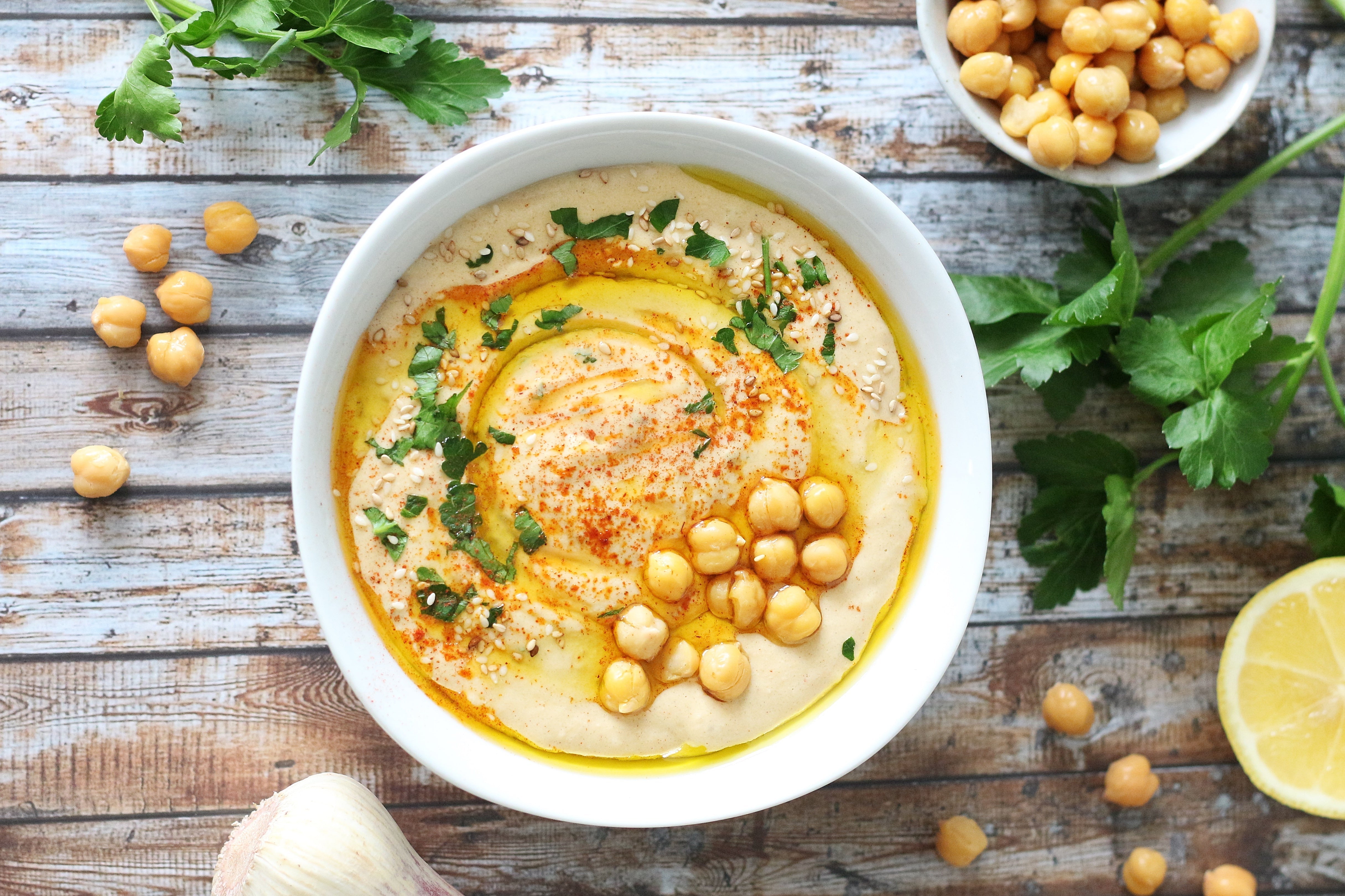 Hummus - Gesunder Dipp mit Kichererbsen