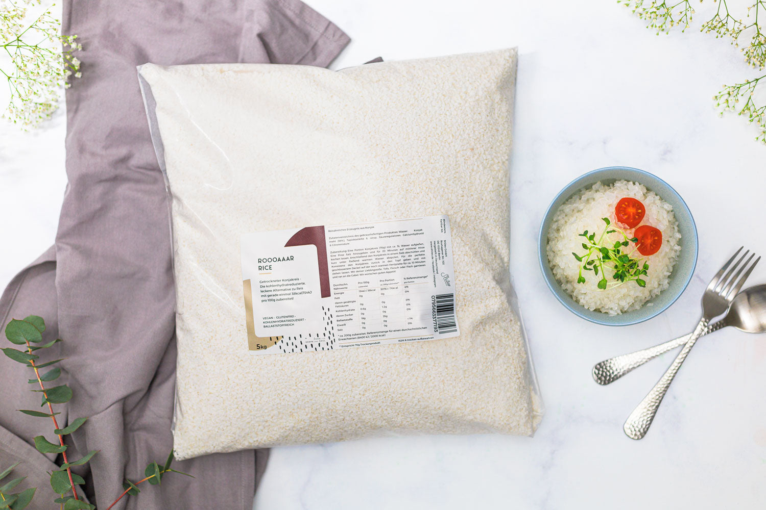 Shileo Keto Reis Naturalis, 5 kg, Supersaver-Sparpaket