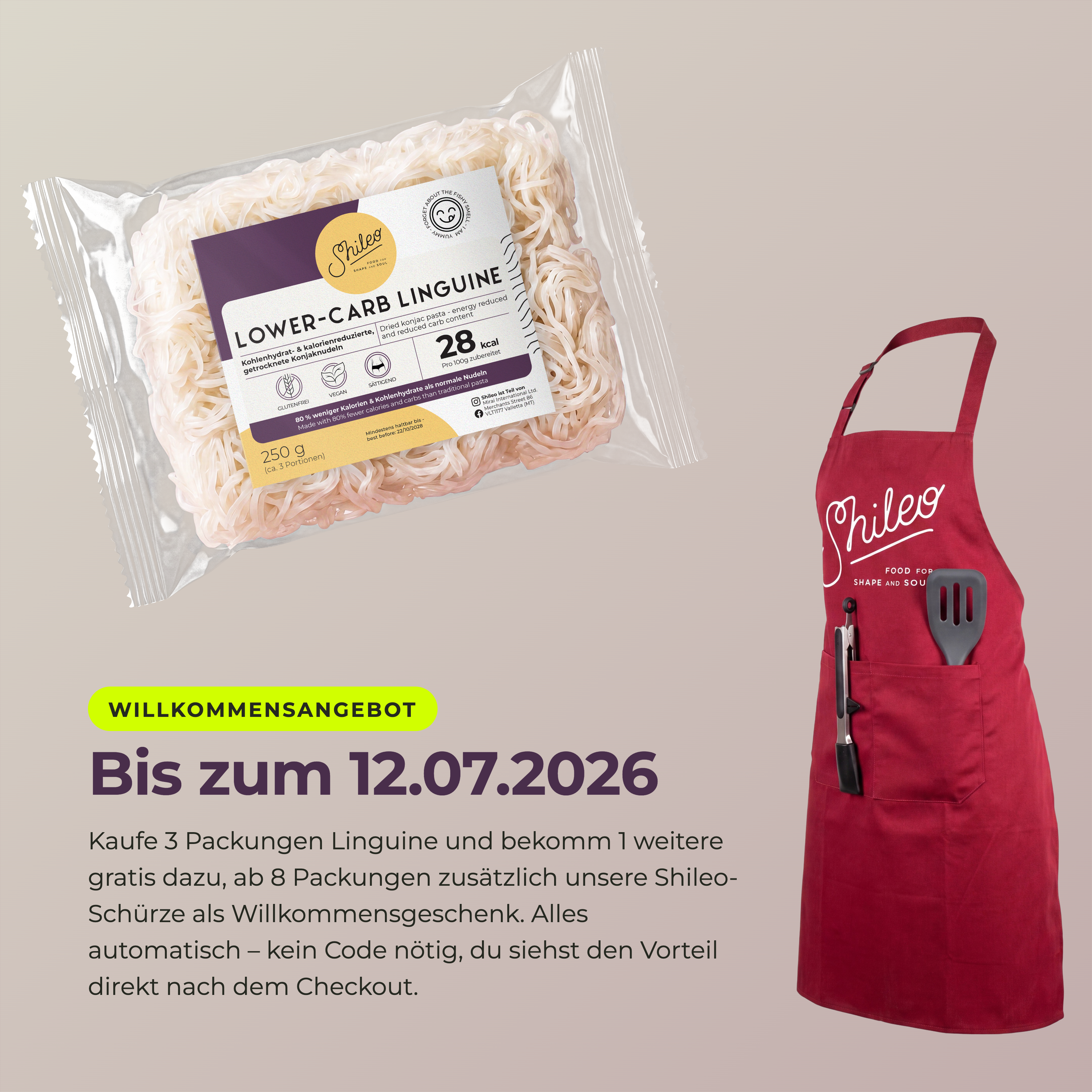 Shileo Lower-Carb Linguine, 250g