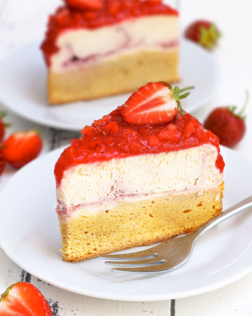 Low Carb Strawberry Cheesecake
