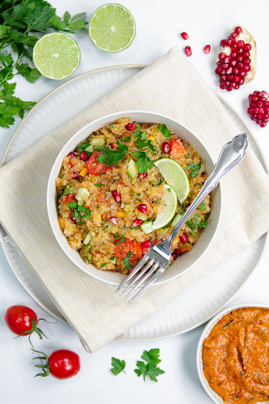 Frischer Bulgursalat mit Konjakreis
