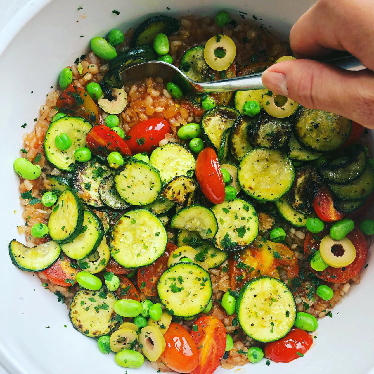 Vegetarische Gemüse-Paella