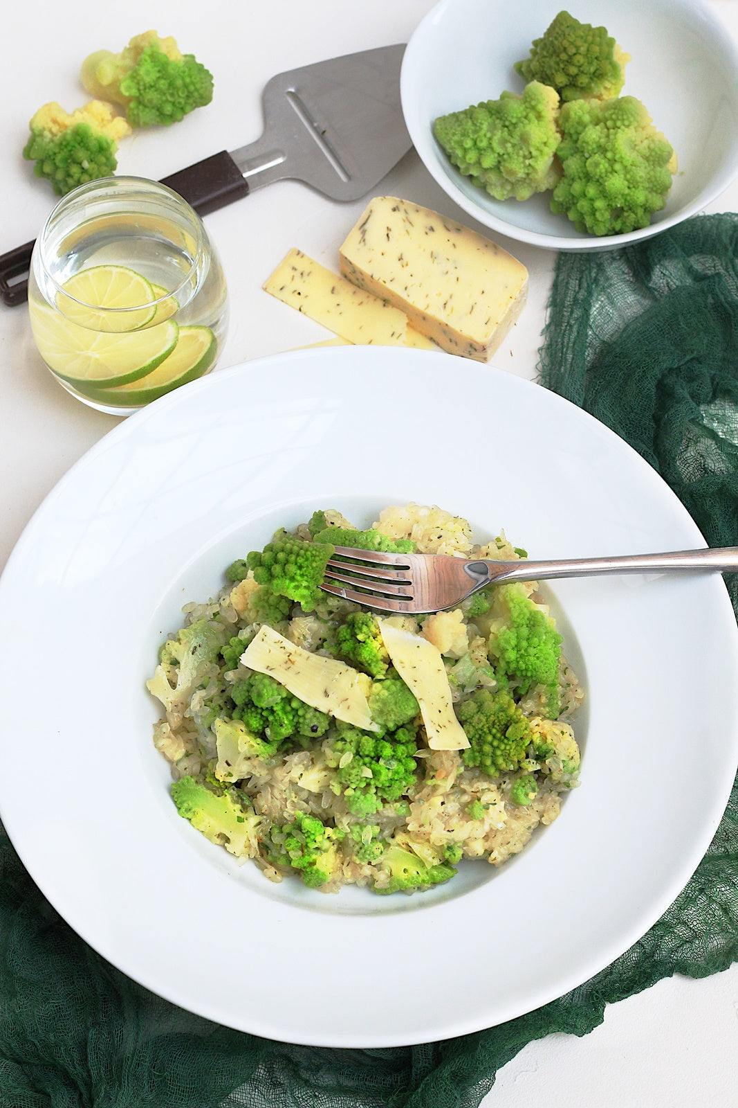 Romanesco- Risotto mit Konjakreis