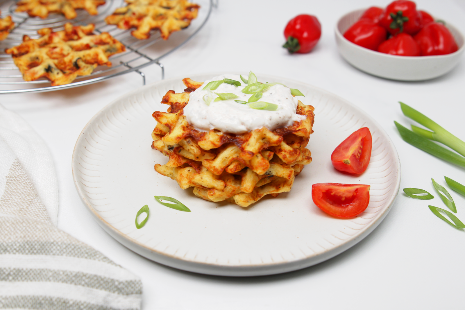 Low Carb Pizza- Waffeln