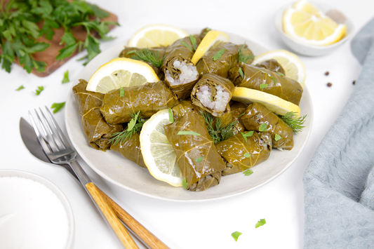 Low Carb Weinblätter mit Konjakreisfüllung