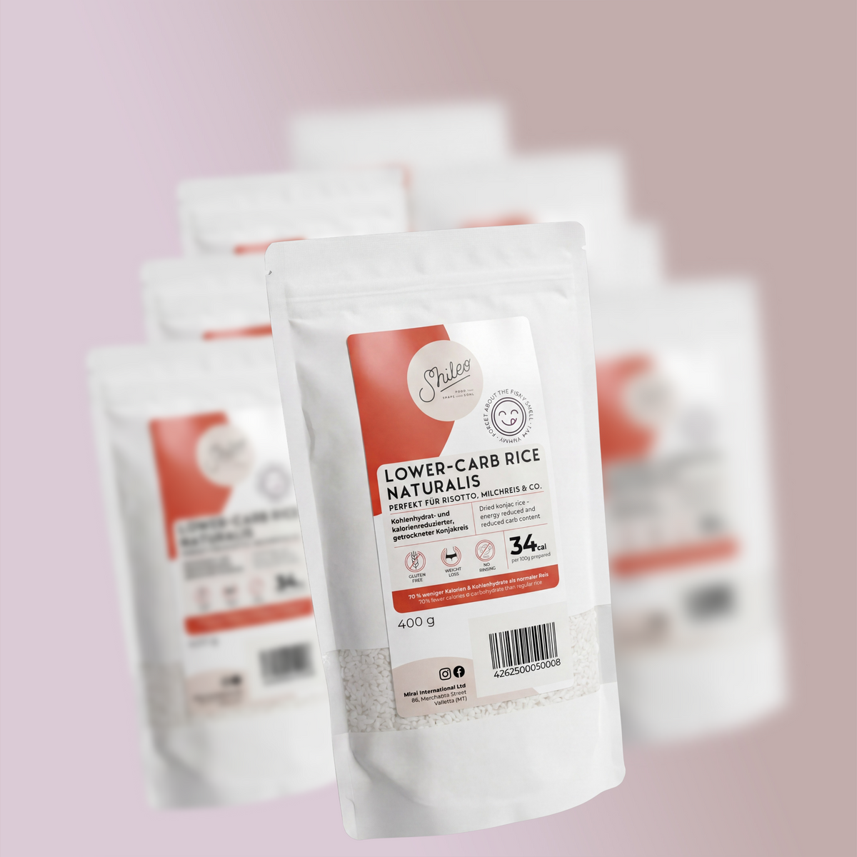 Shileo Vorratspaket Reis Naturalis, 8 x 400 g